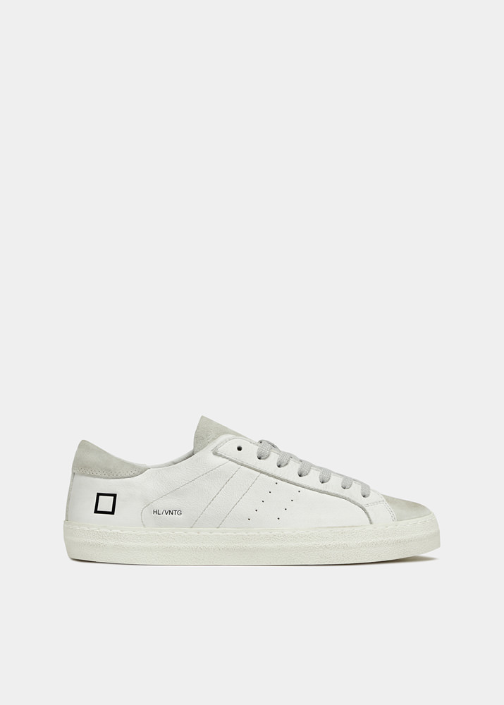 D.A.T.E.: HILL LOW VINTAGE CALF WHITE