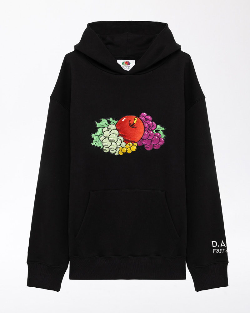D.A.T.E.: HOODIE FRUIT BLACK