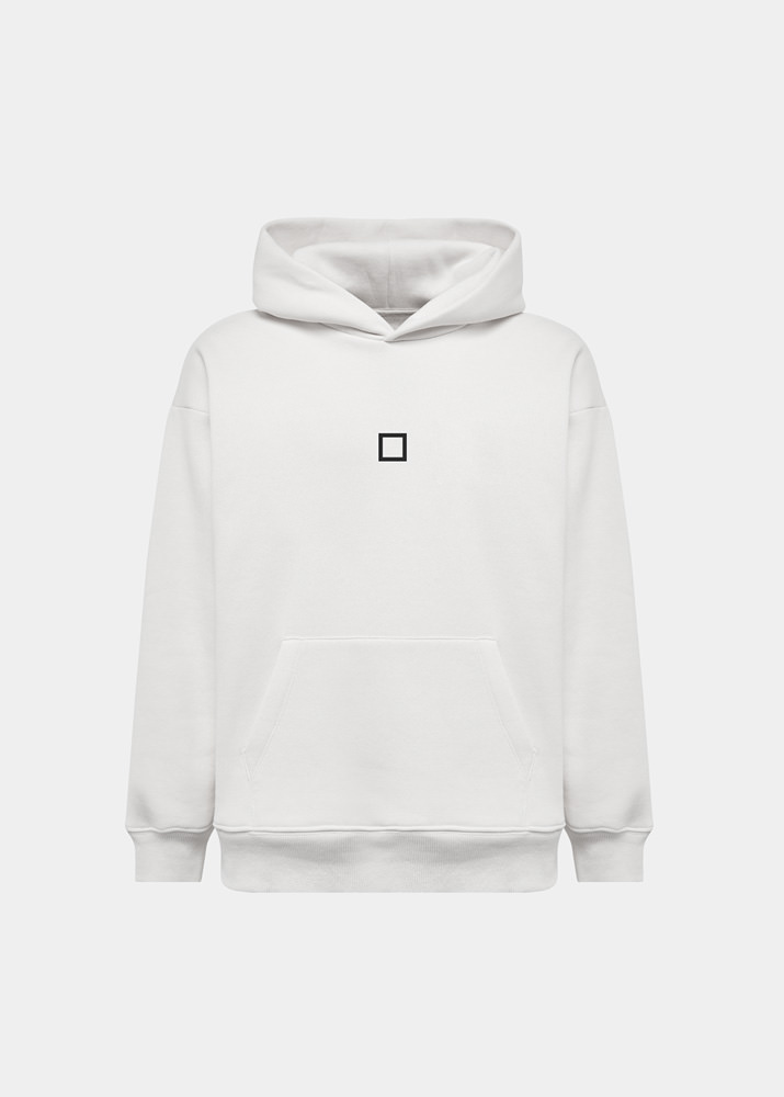DATE HOODIE LETTER IVORY