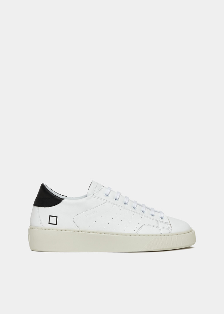 D.A.T.E.: LEVANTE CALF WHITE-BLACK