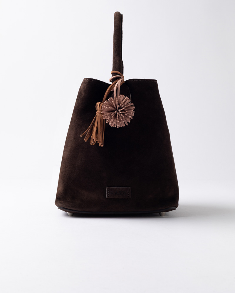 D.A.T.E.: PANIERE BAG VELOUR TESTA DI MORO