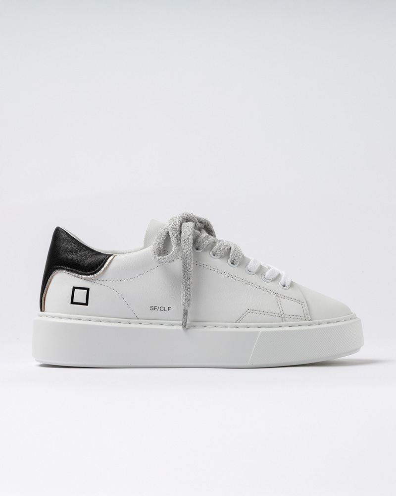 D.A.T.E.: SFERA CALF WHITE-BLACK