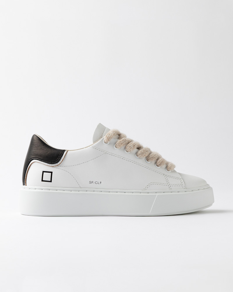 D.A.T.E.: SFERA CALF WHITE-BLACK