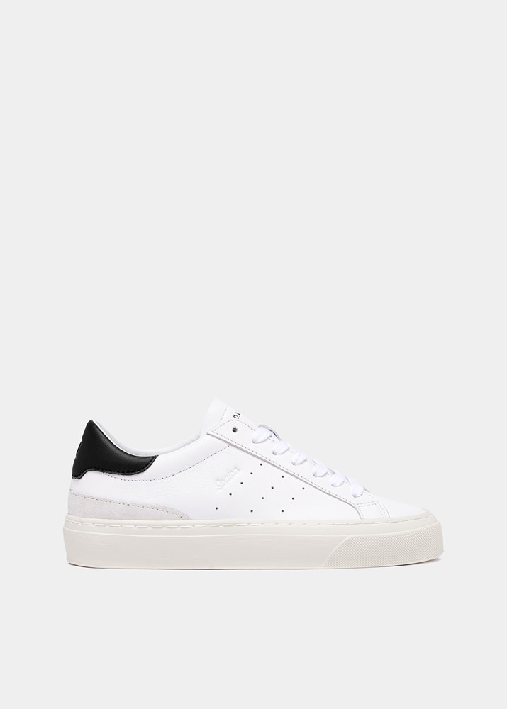 D.A.T.E.: SONICA CALF WHITE-BLACK