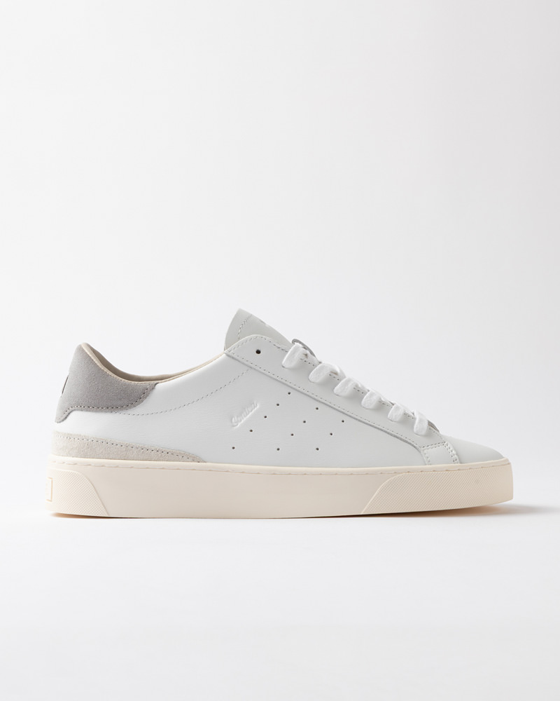 D.A.T.E.: SONICA CALF WHITE-GRAY