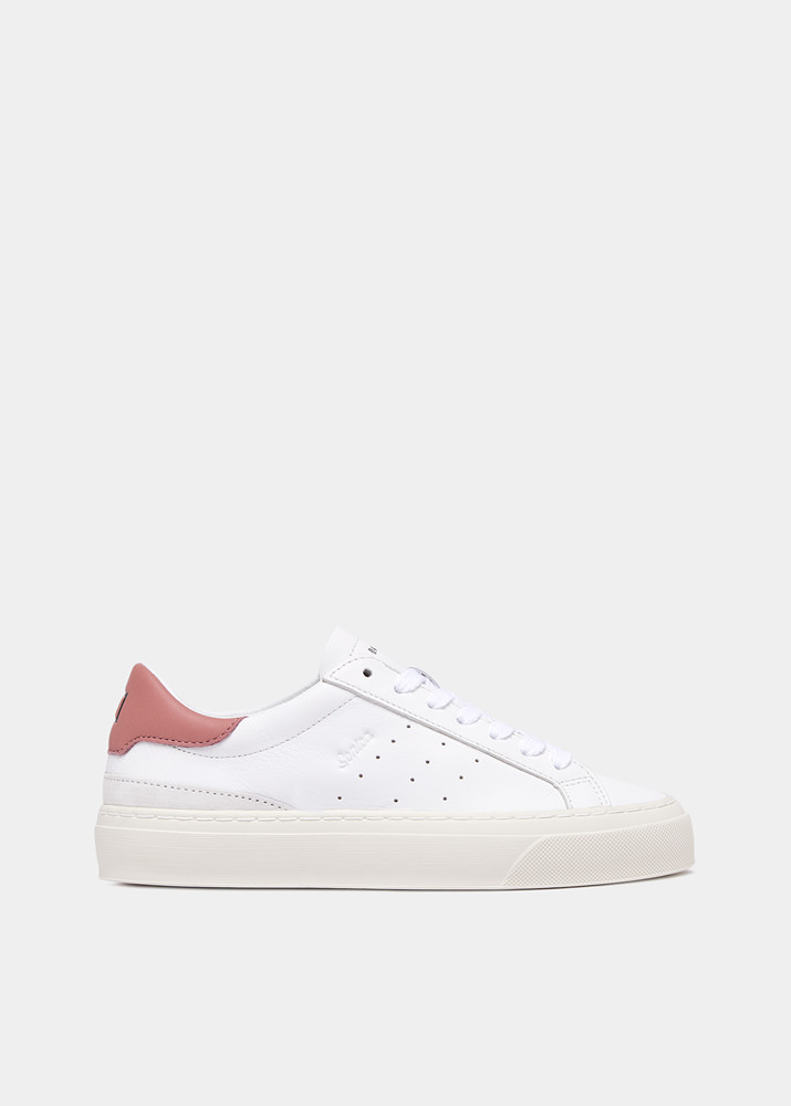 D.A.T.E.: SONICA CALF WHITE-PINK