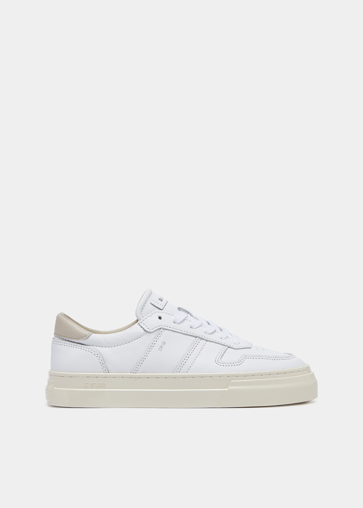 D.A.T.E.: STUDIO CALF WHITE-BEIGE