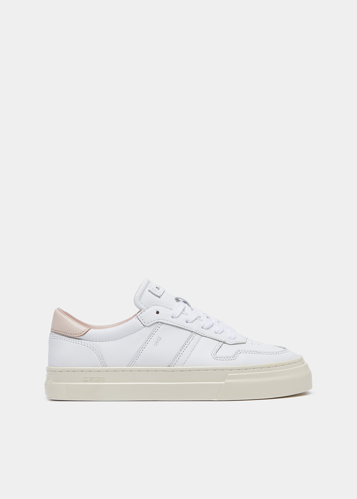 D.A.T.E.: STUDIO CALF WHITE-ROSE