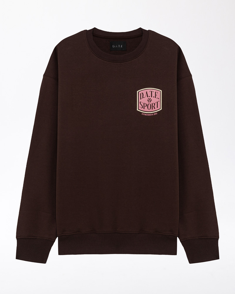 DATE SWEATSHIRT DATE SPORT BROWN