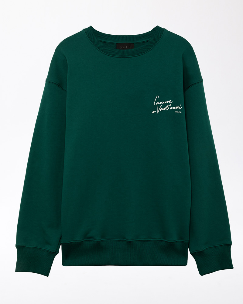 DATE SWEATSHIRT GREEN 20 ANNI