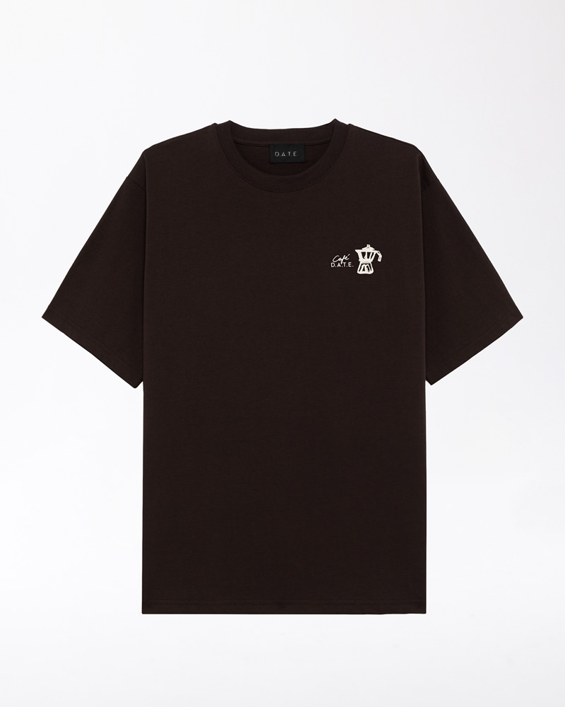 DATE T-SHIRT CAFE BROWN
