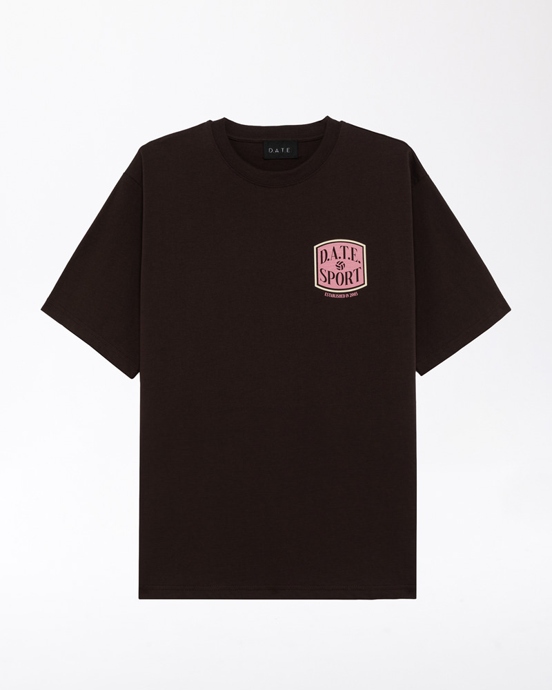 DATE T-SHIRT DATE SPORT BROWN