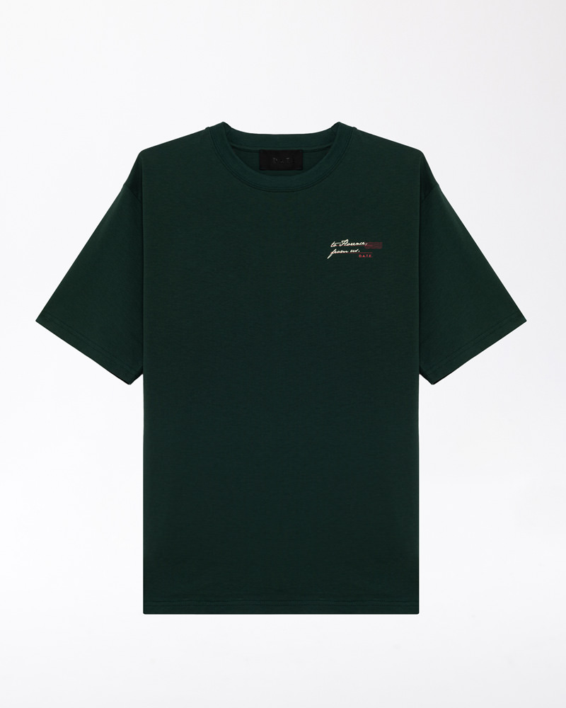 D.A.T.E.: T-SHIRT FRANCOBOLLO GREEN