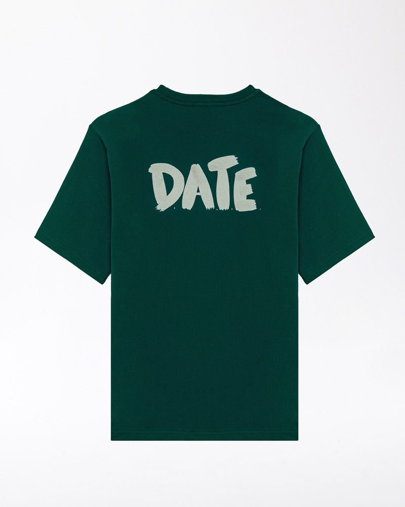 DATE T-SHIRT WATERCOLOR GREEN