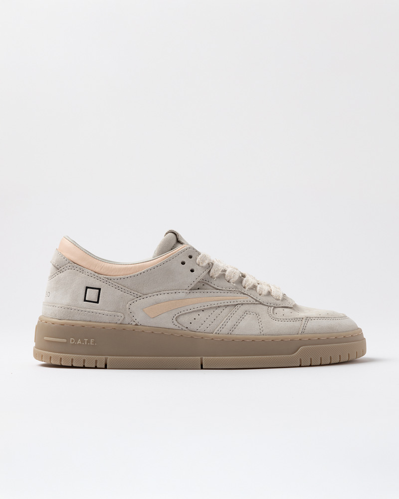 D.A.T.E.: TORNEO POP SUEDE WHITE