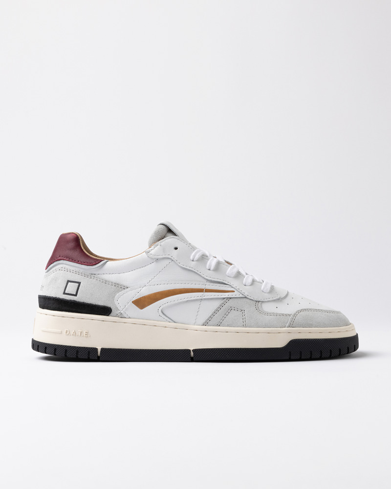 DATE TORNEO PURE VINTAGE CALF WHITE-BORDEAUX