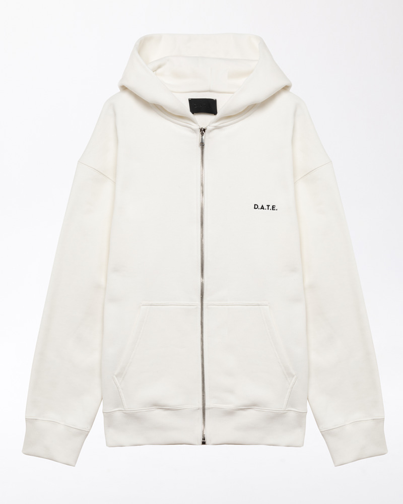 DATE ZIP HOODIE BASIC IVORY