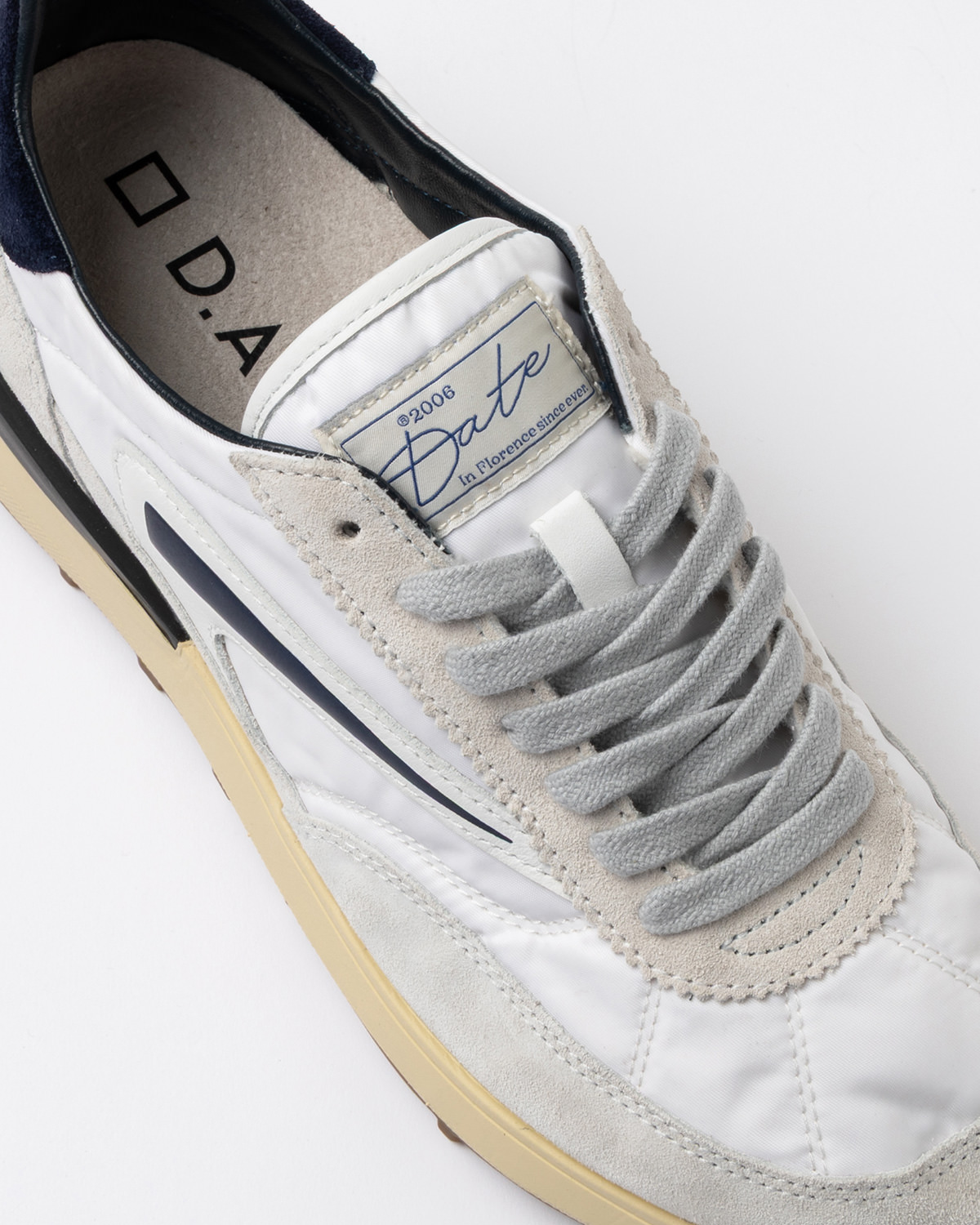 D.A.T.E.: ATHLETA NYLON WHITE-BLUE