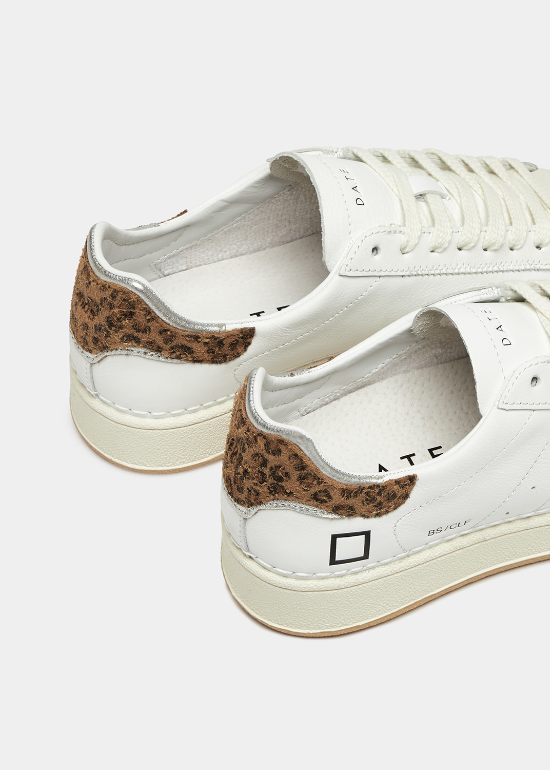 D.A.T.E.: BASE CALF WHITE-LEOPARD