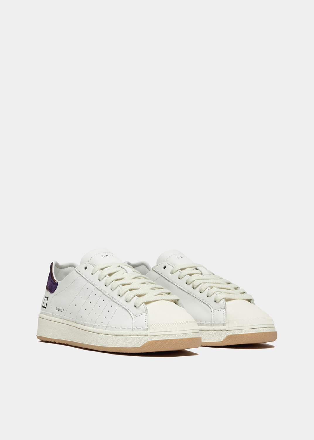 D.A.T.E.: BASE CALF WHITE-PURPLE