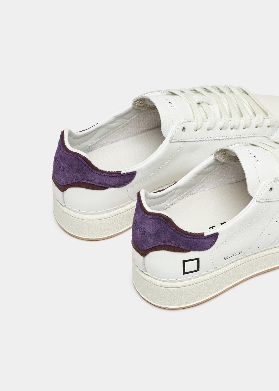 D.A.T.E.: BASE CALF WHITE-PURPLE