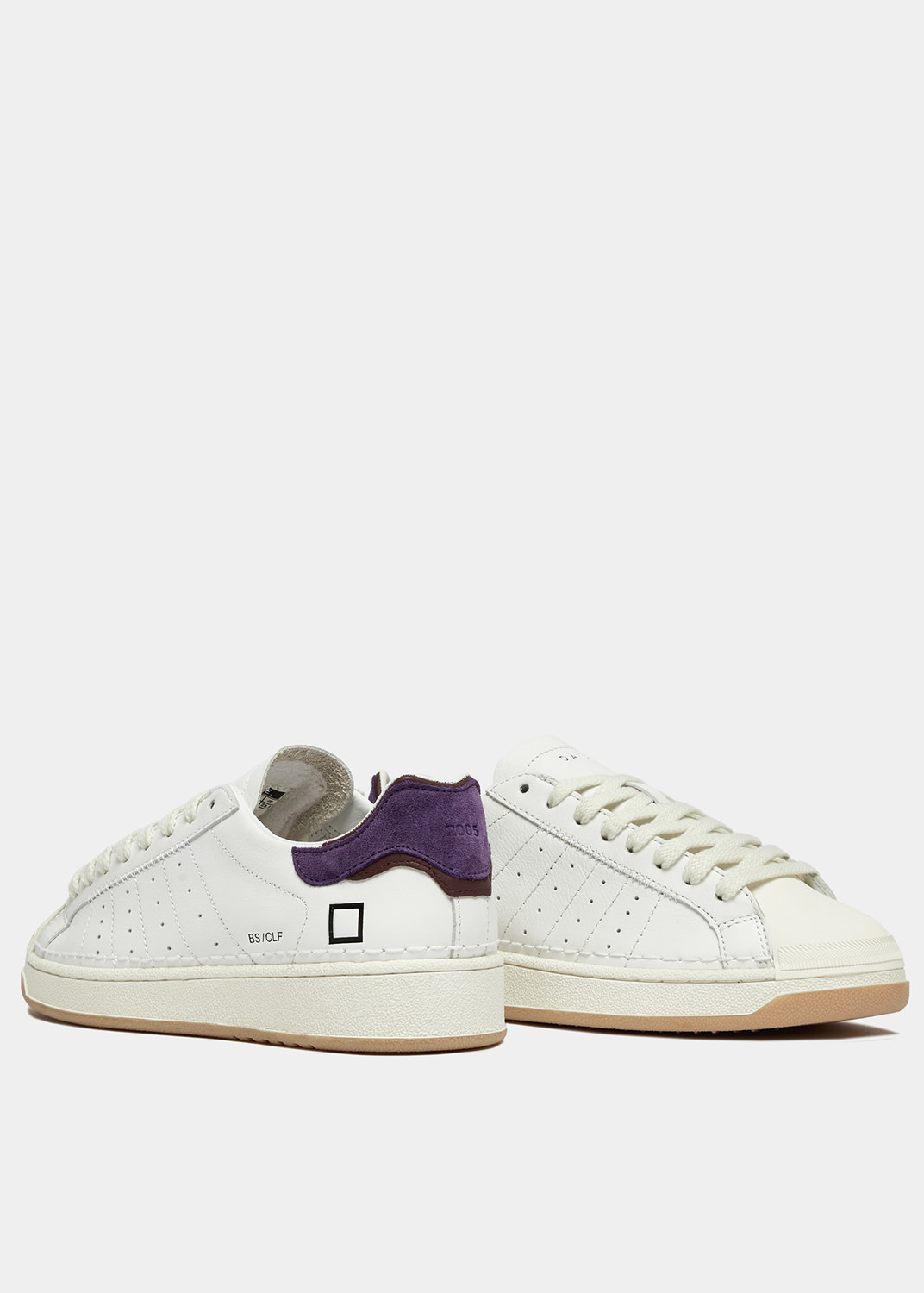 D.A.T.E.: BASE CALF WHITE-PURPLE