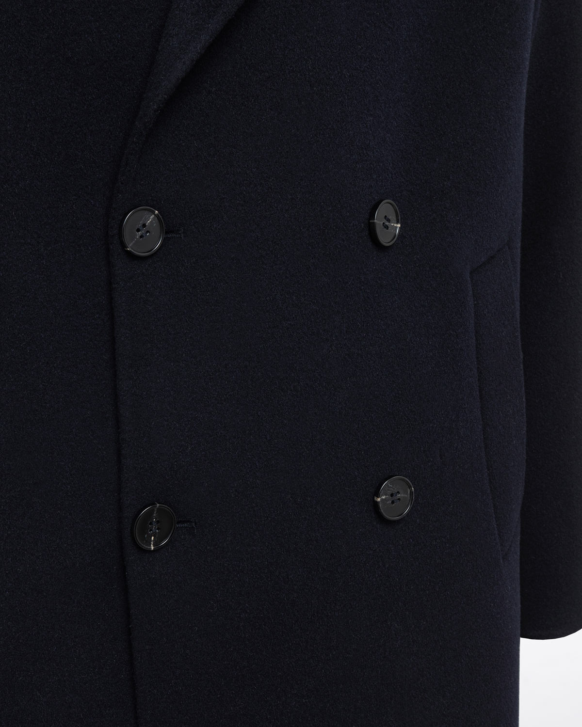 D.A.T.E.: COAT WOOL NAVY