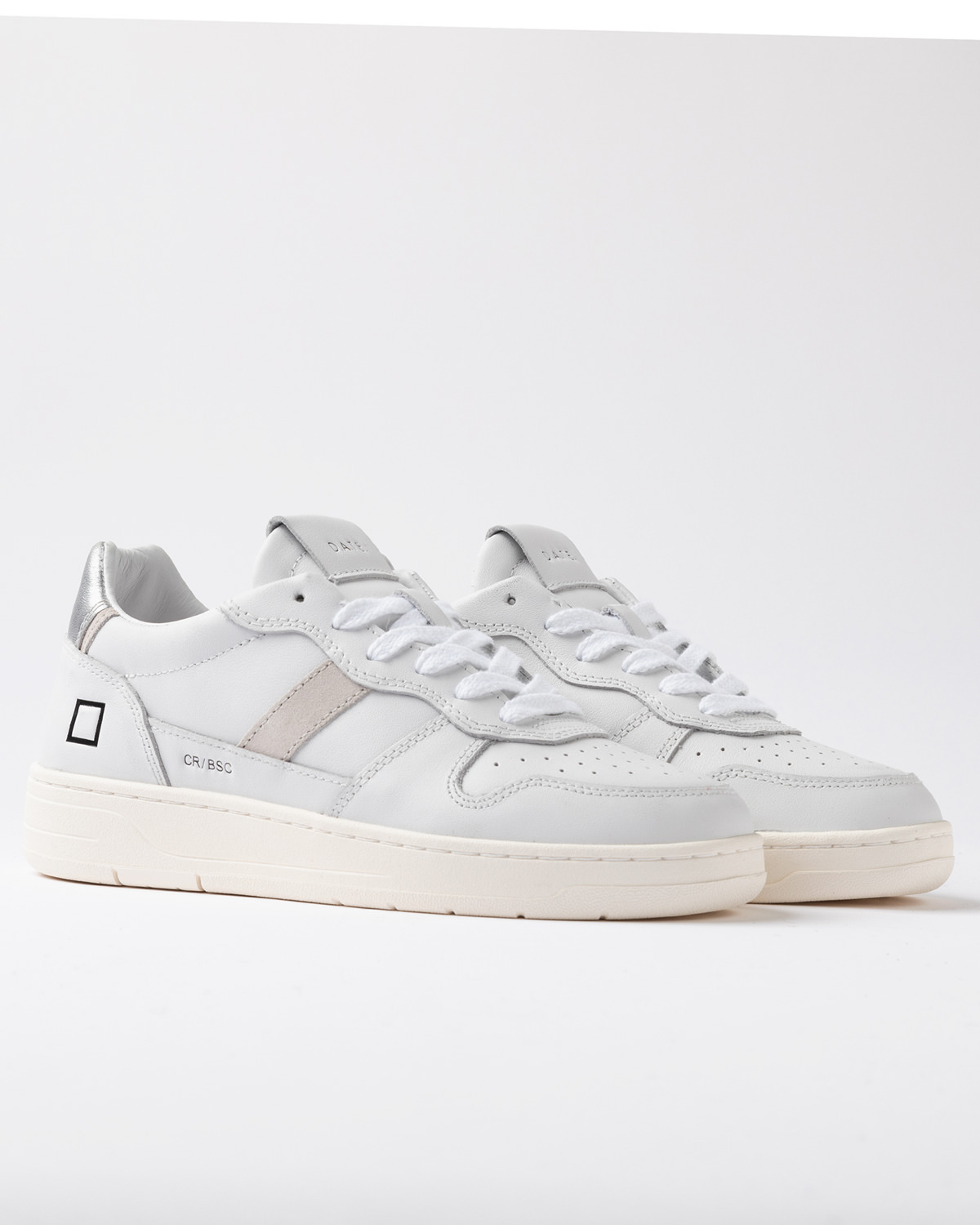 D.A.T.E.: COURT 2.0 BASIC WHITE-SILVER