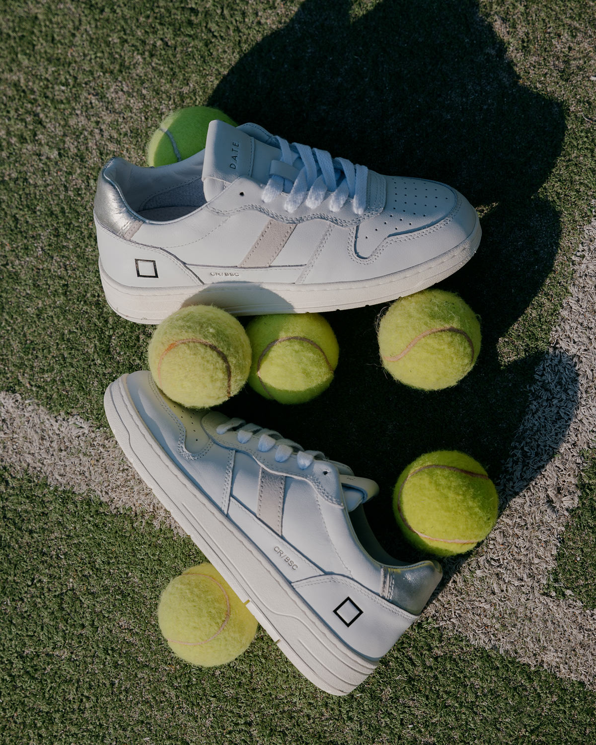 D.A.T.E.: COURT 2.0 BASIC WHITE-SILVER