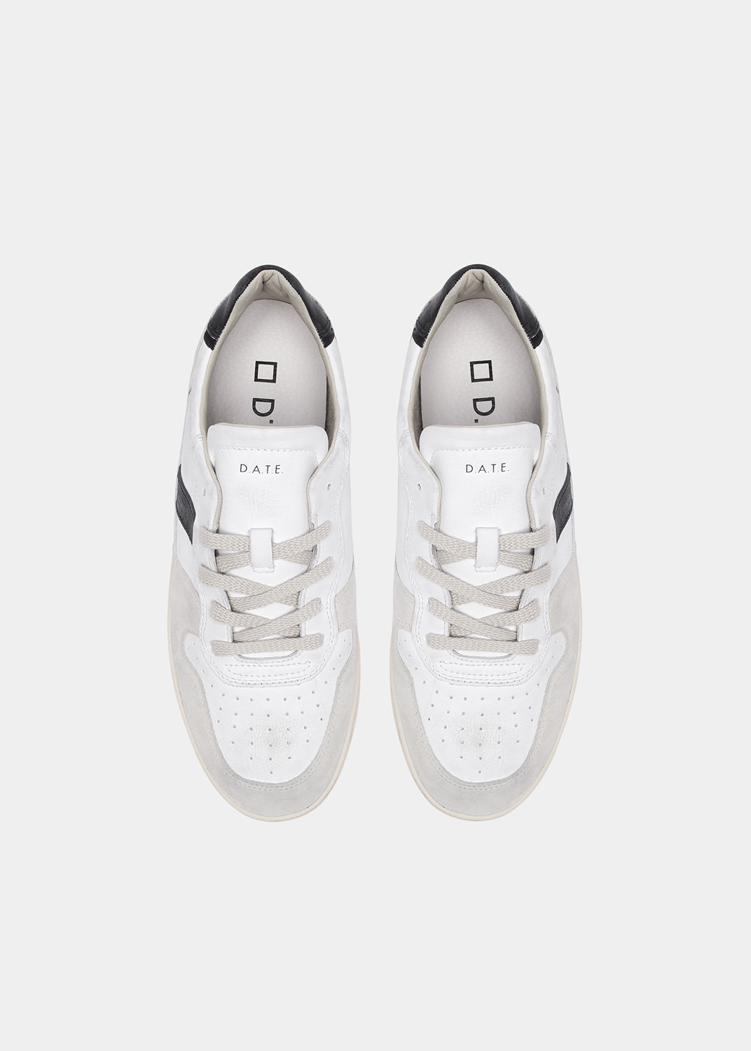 D.A.T.E.: COURT 2.0 NATURAL WHITE-BLACK