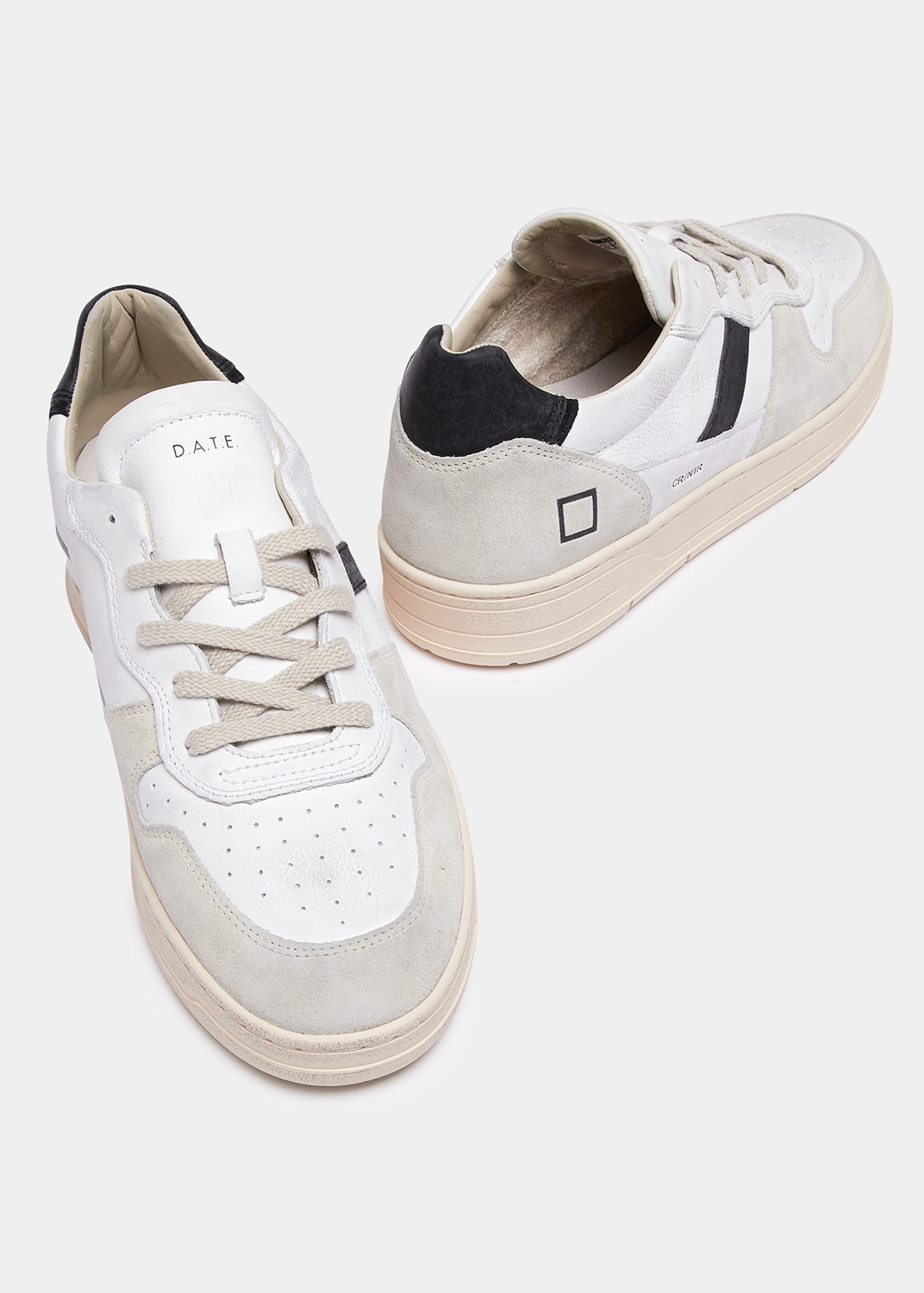 D.A.T.E.: COURT 2.0 NATURAL WHITE-BLACK