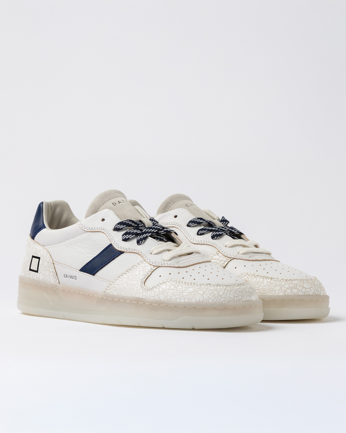 D.A.T.E.: COURT 2.0 NATURAL WHITE-BLUE