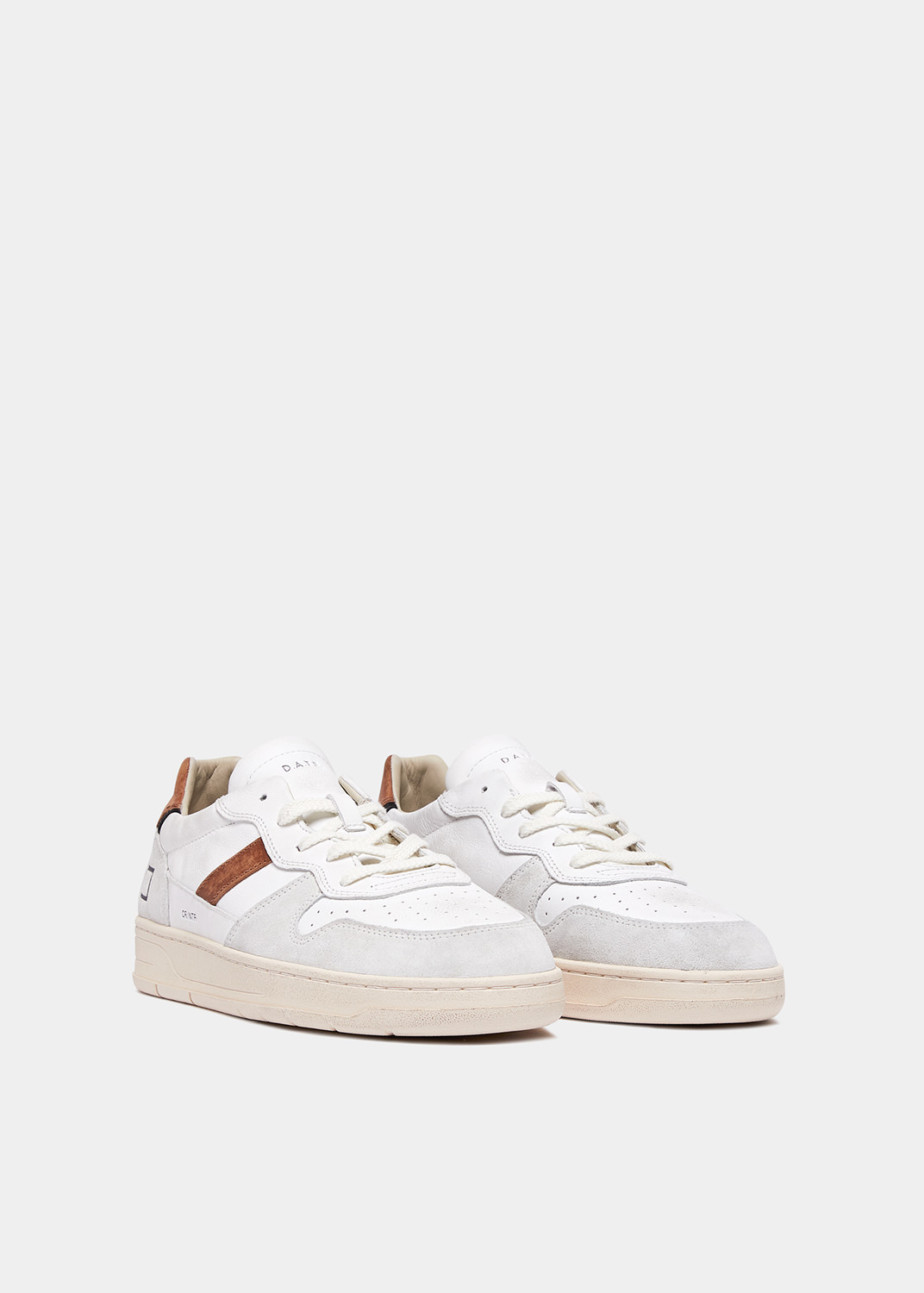 D.A.T.E.: COURT 2.0 NATURAL WHITE-CUOIO