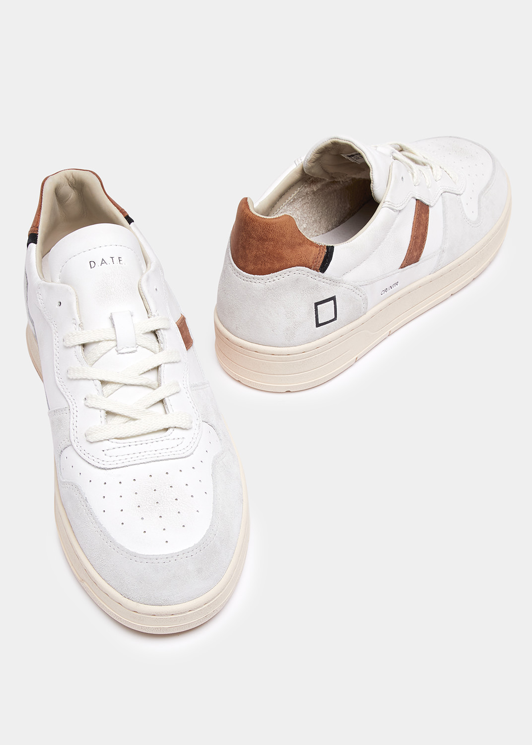 D.A.T.E.: COURT 2.0 NATURAL WHITE-CUOIO