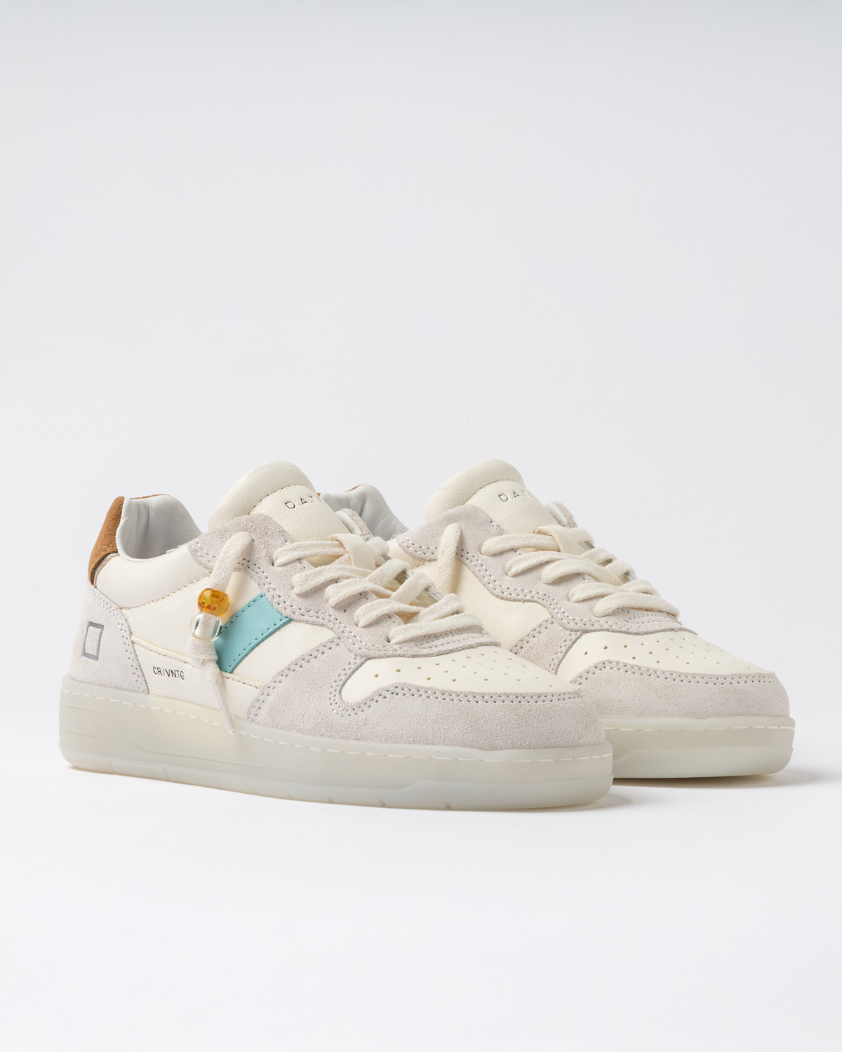 D.A.T.E.: COURT 2.0 VINTAGE CALF WHITE-CUOIO