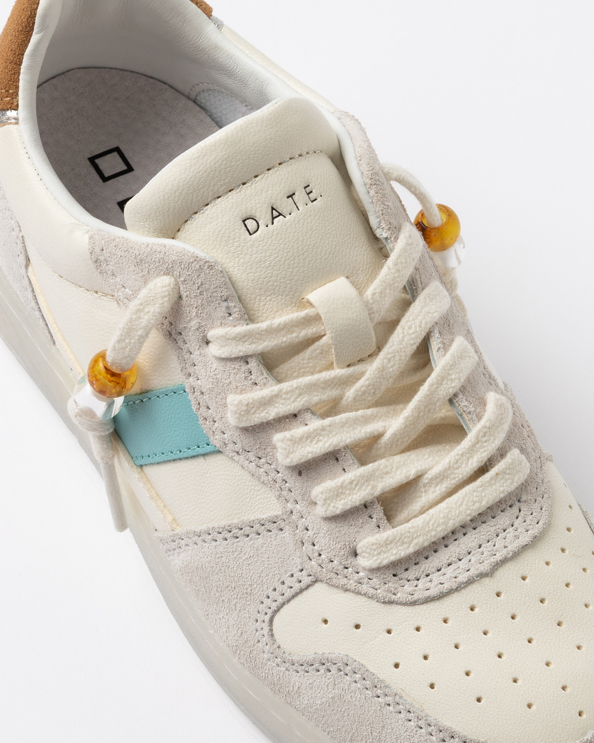 D.A.T.E.: COURT 2.0 VINTAGE CALF WHITE-CUOIO
