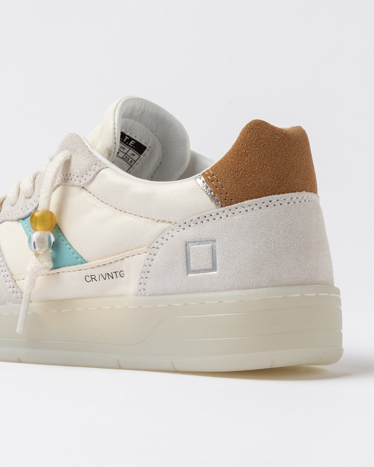 D.A.T.E.: COURT 2.0 VINTAGE CALF WHITE-CUOIO