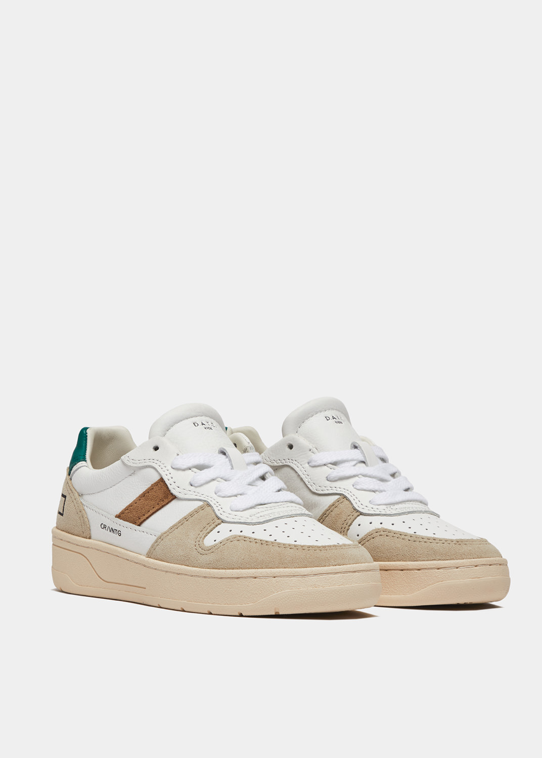 D.A.T.E.: COURT 2.0 VINTAGE CALF WHITE-GREEN 2