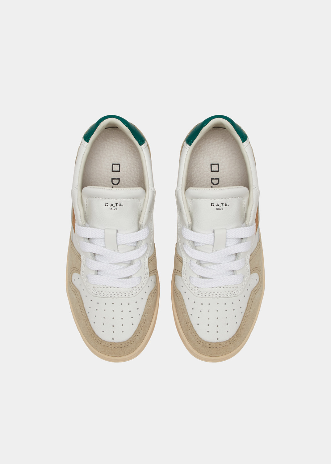 D.A.T.E.: COURT 2.0 VINTAGE CALF WHITE-GREEN 2