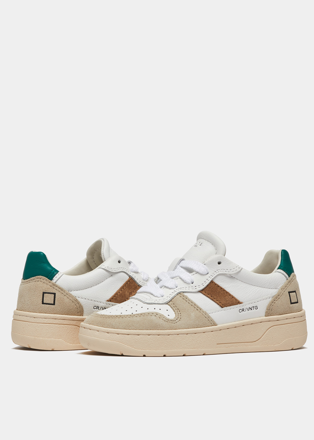 D.A.T.E.: COURT 2.0 VINTAGE CALF WHITE-GREEN 2