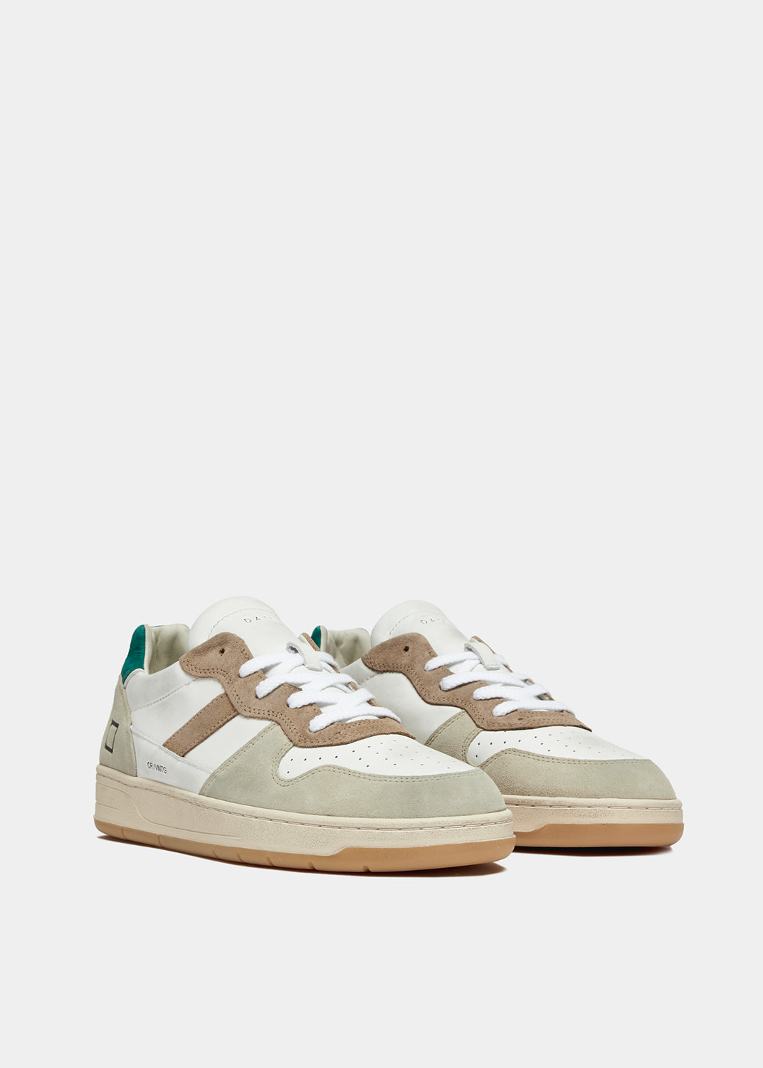 D.A.T.E.: COURT 2.0 VINTAGE CALF WHITE-GREEN