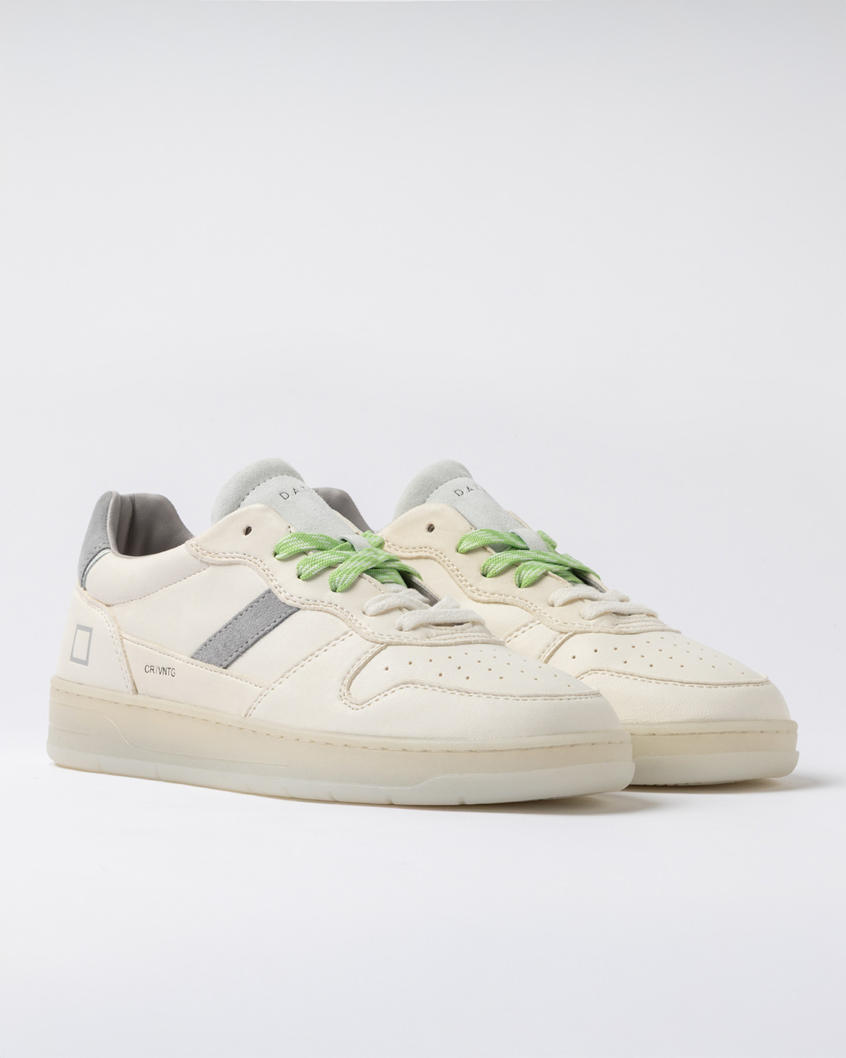 D.A.T.E.: COURT 2.0 VINTAGE CALF WHITE-GREY