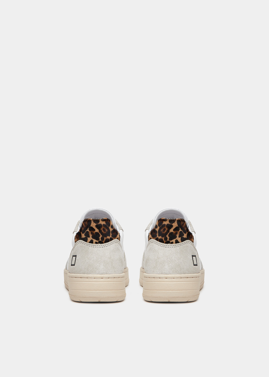 D.A.T.E.: COURT 2.0 VINTAGE CALF WHITE-LEOPARD