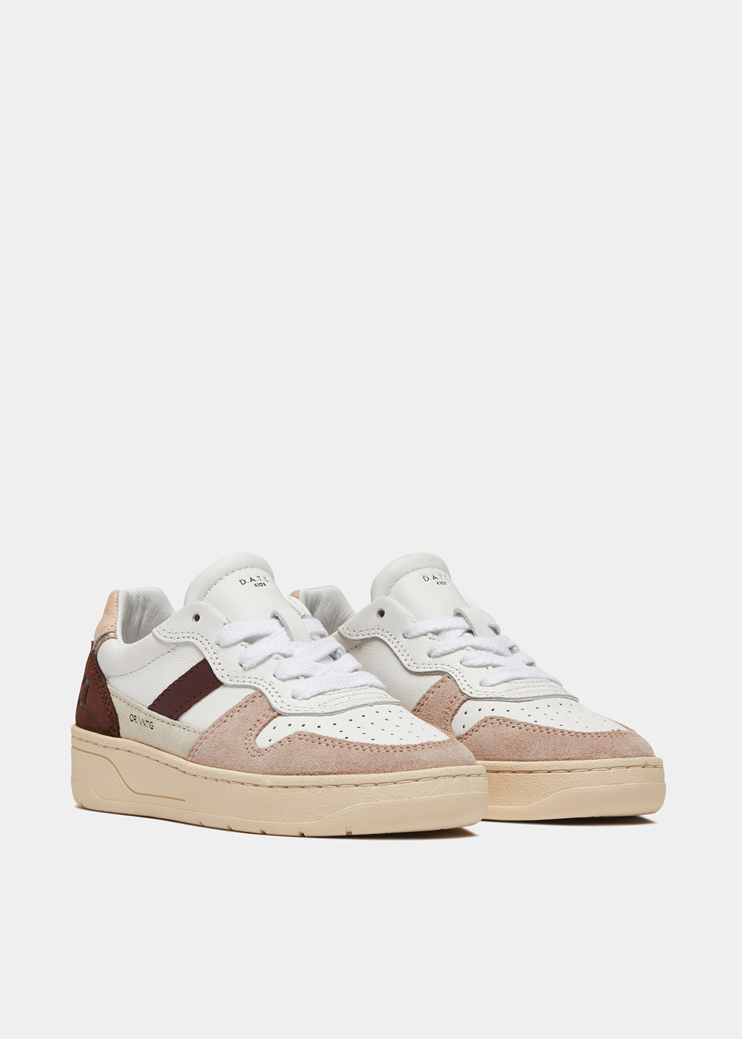 D.A.T.E.: COURT 2.0 VINTAGE CALF WHITE-PINK 2