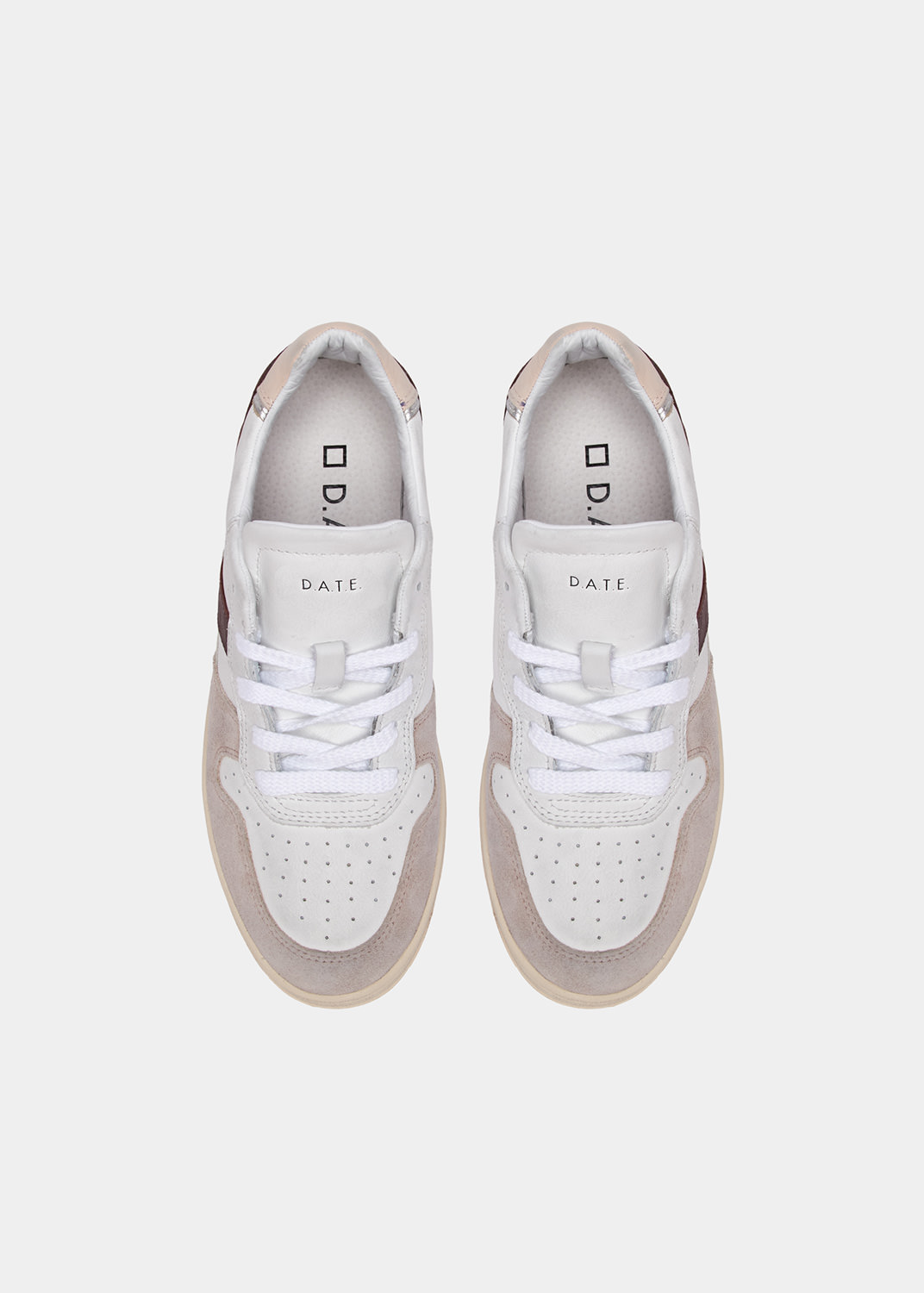 D.A.T.E.: COURT 2.0 VINTAGE CALF WHITE-PINK