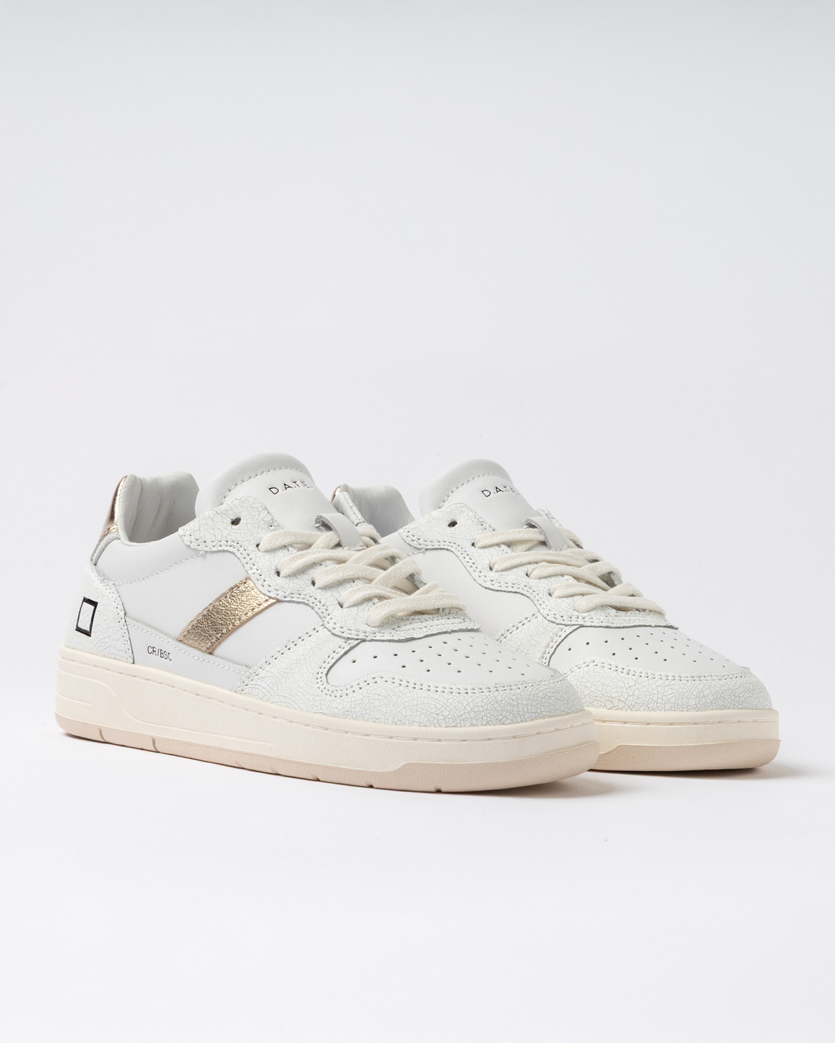 D.A.T.E.: COURT 2.0 VINTAGE CALF WHITE-PLATINUM
