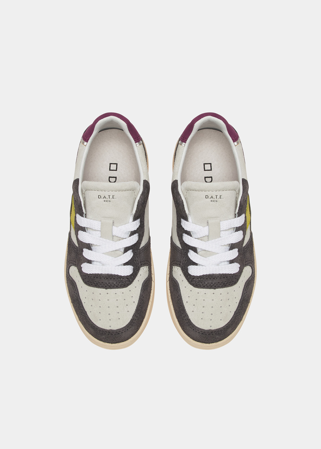 D.A.T.E.: COURT 2.0 VINTAGE CALF WHITE-PURPLE 2