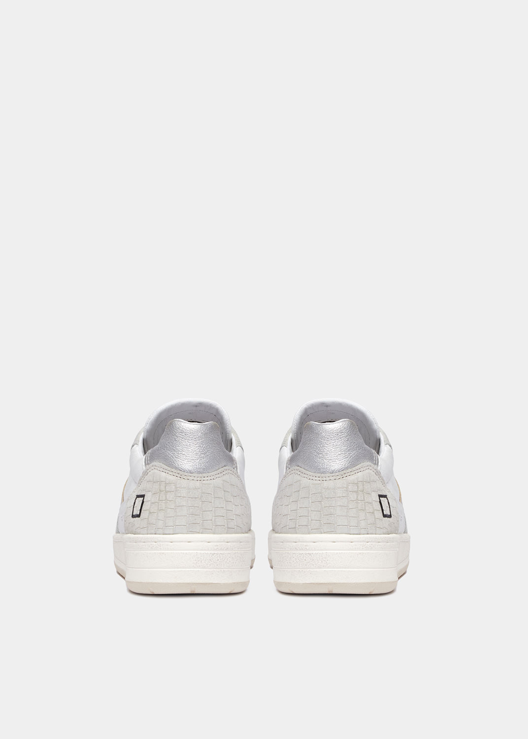 D.A.T.E.: COURT 2.0 VINTAGE CALF WHITE-SILVER