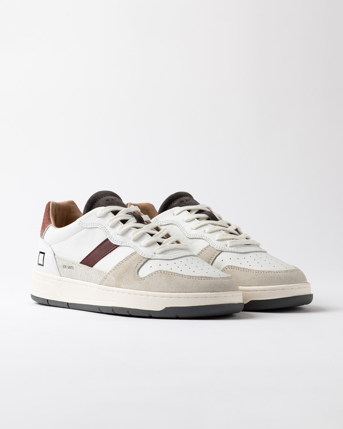 D.A.T.E.: COURT 2.0 VINTAGE WHITE-BORDEAUX