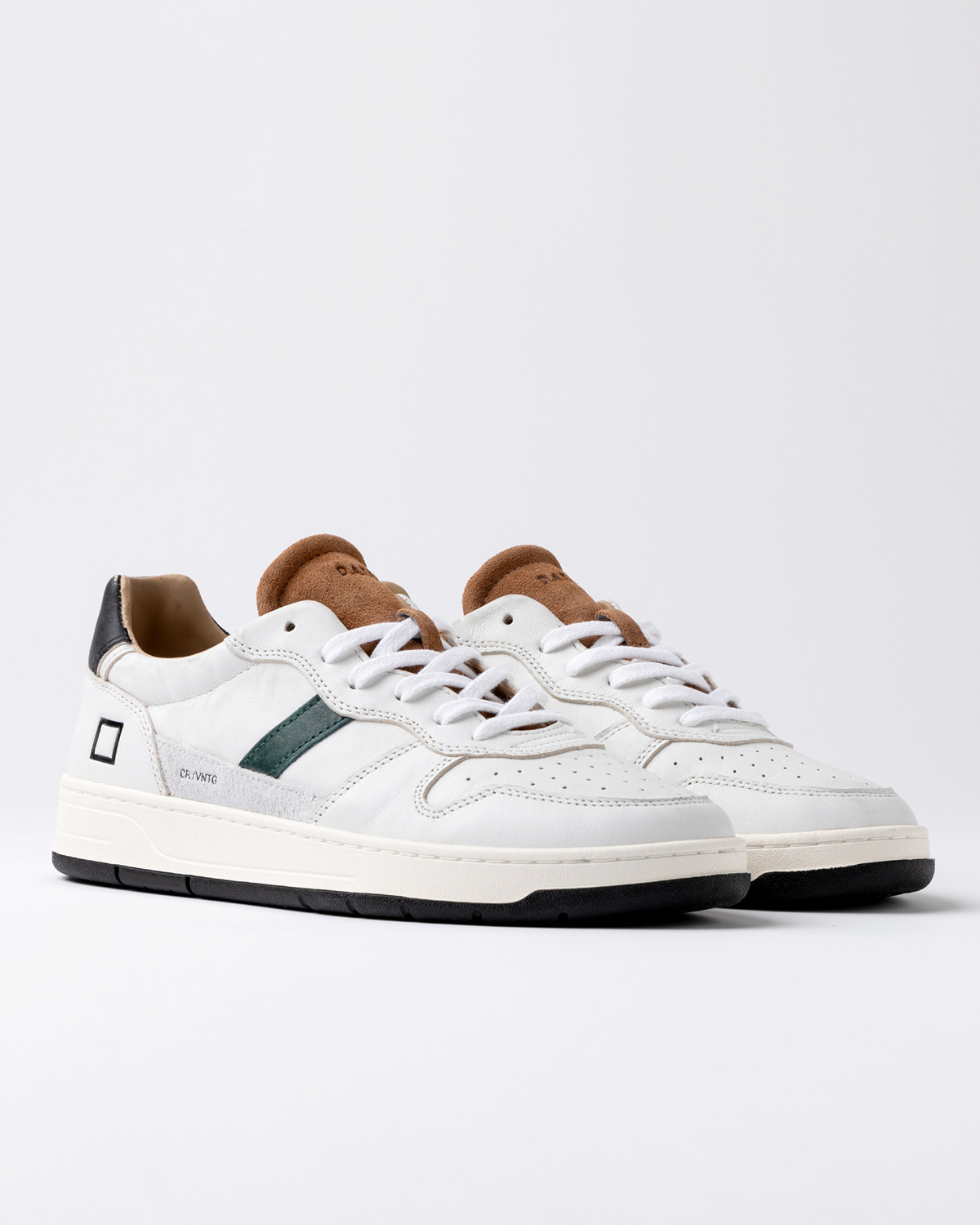 D.A.T.E.: COURT 2.0 VINTAGE WHITE-CUOIO